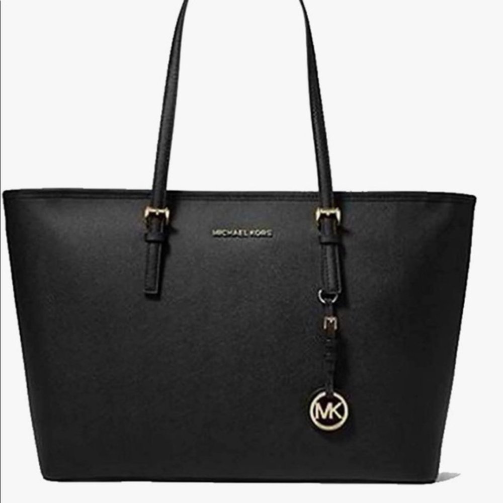 Michael Kors Large Tote Black Leather